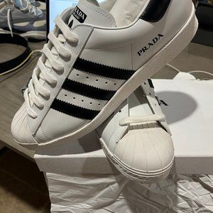 adidas Superstar Prada White Black